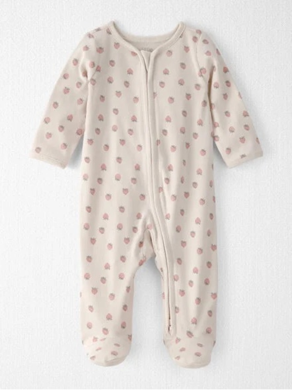Little Planet Carter's Organic Cotton Sleep & Play Pajama in Strawberry 9m